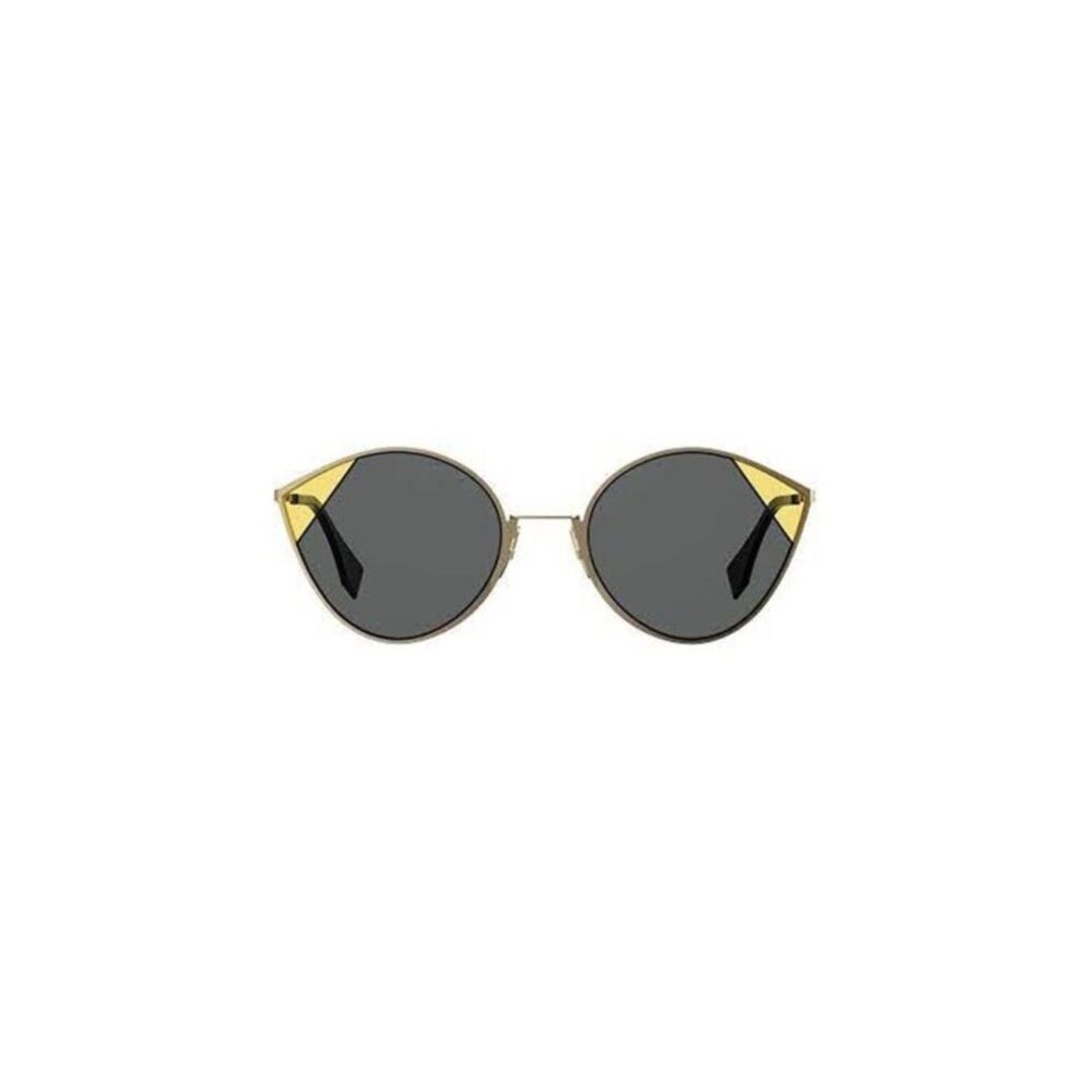 NEW Fendi 0341/S Black Gold Cat Eye Sunglasses